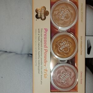 Pressed Powder Trio - Honey Shimmer, Sun Kissed Glow, Dewy Rose